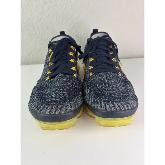 Nike Air VaporMax Flyknit 2 Men’s Size 14 Blue Yellow Running Shoes AJ6900-400 - Picture 2 of 7
